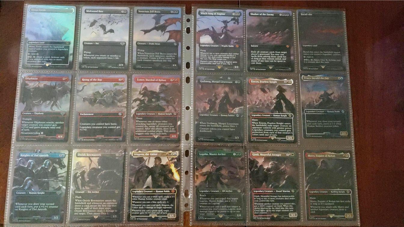 How are people displaying the LOTR scene cards? : r/magicTCG