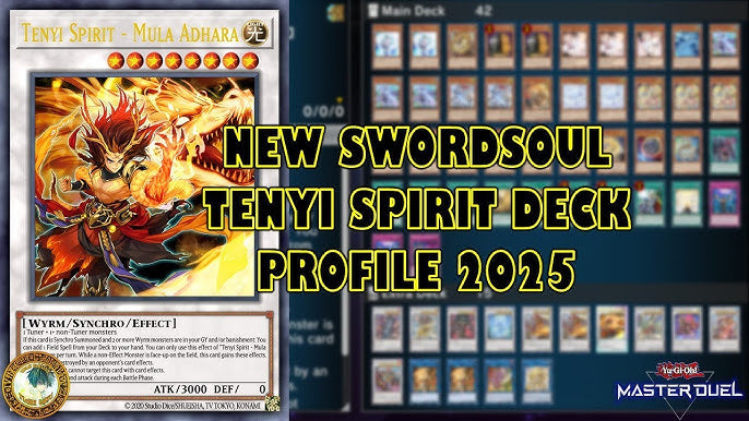 New Swordsoul Tenyi Spirit Deck Profile 2025