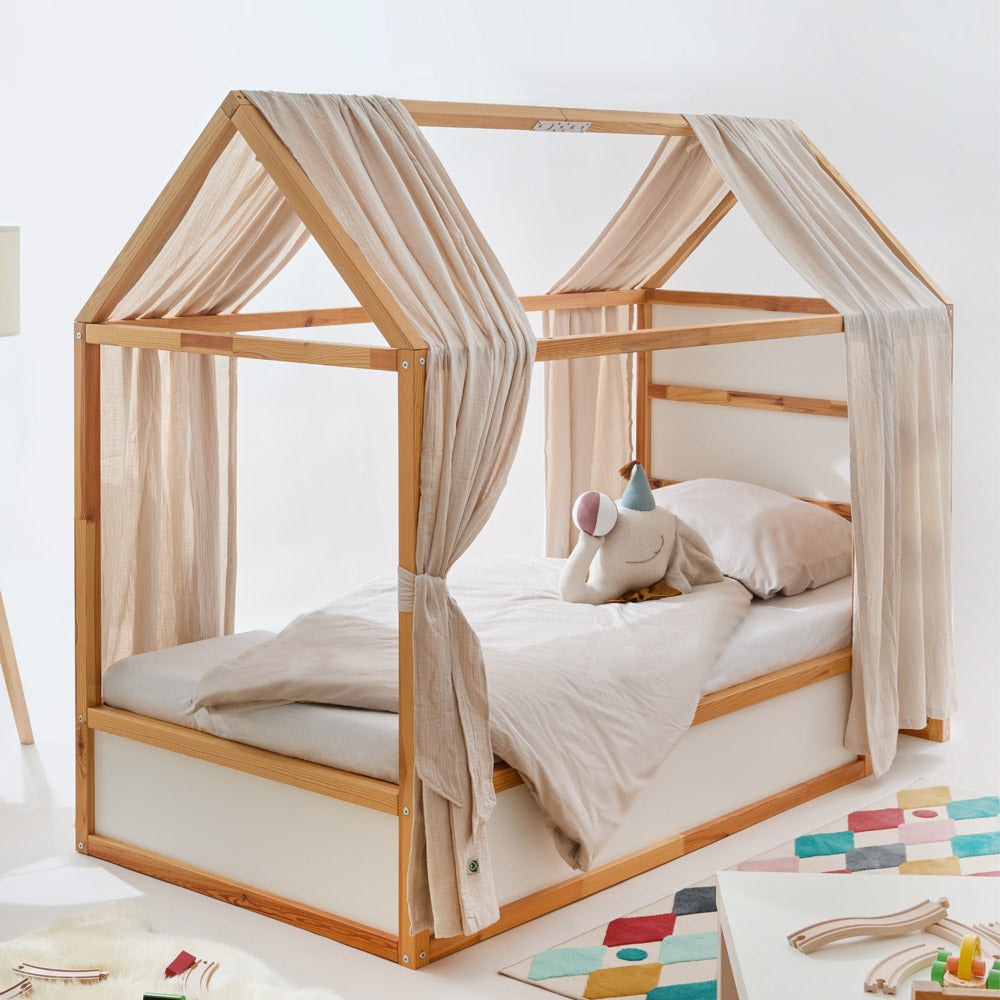 IKEA Kura Baldachin aus Musselin