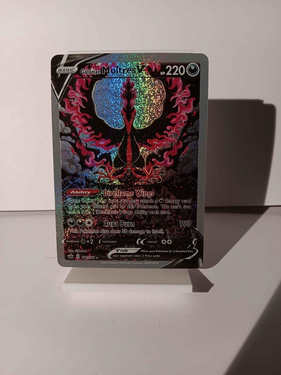 Galarian Moltres V - Chilling Reign - 177/198 / Ultra Rare - Perfect Gift for Poke Fans - NOT Real Just for Show - Proxy NOT Replica