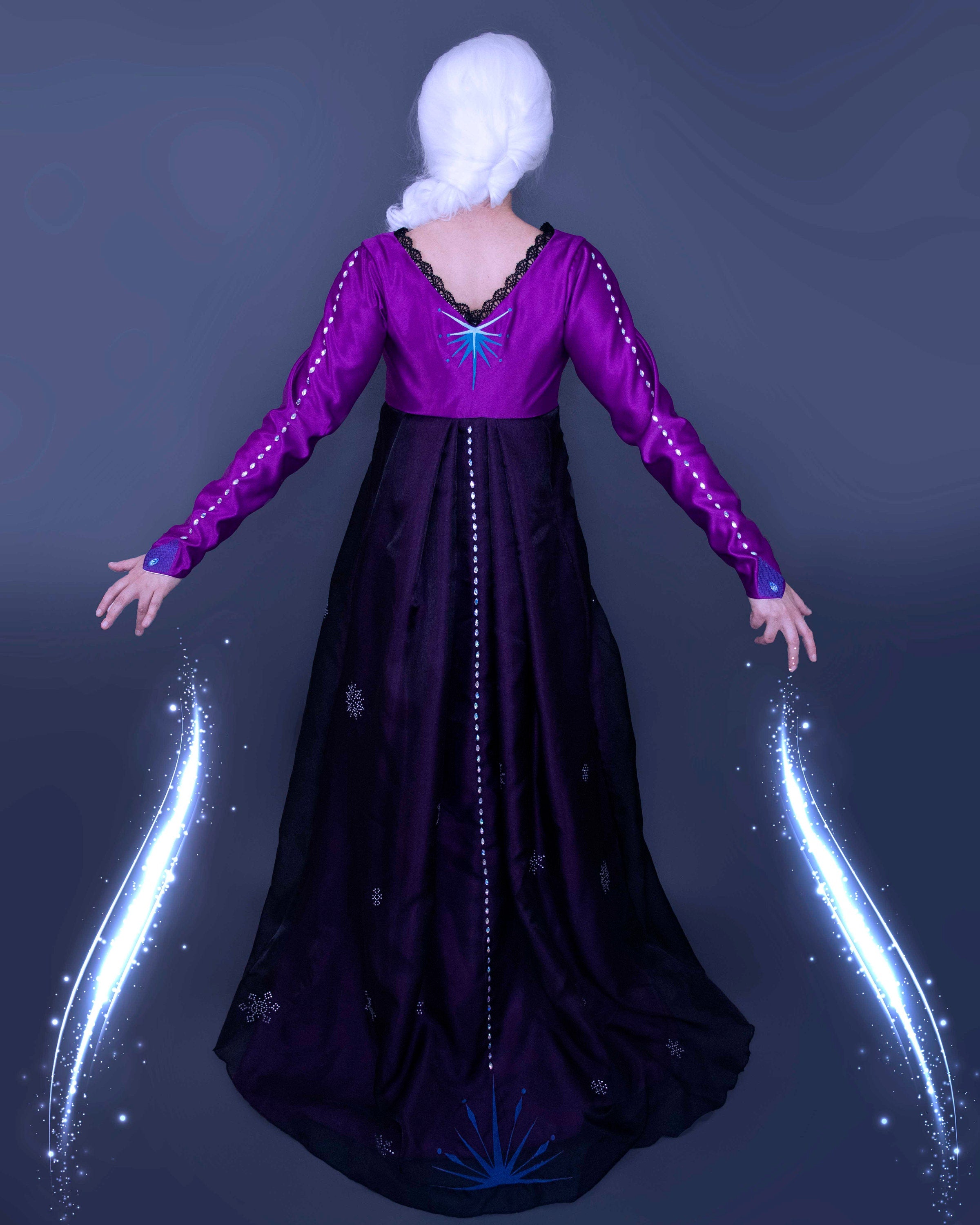 Elsa From Frozen 2 Purple Into the Unknown Dress Downloadable Cosplay  Template