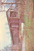 Dewey Road Bridge in Ashtabula County, Ohio - Photo: Carl Lawrence - Vintage Covered Bridge Postcard