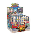 Lumiose City Mini Tin Display Pokemon TCG — Box Front with Emboar, Flygon, and Kalos City Artwork