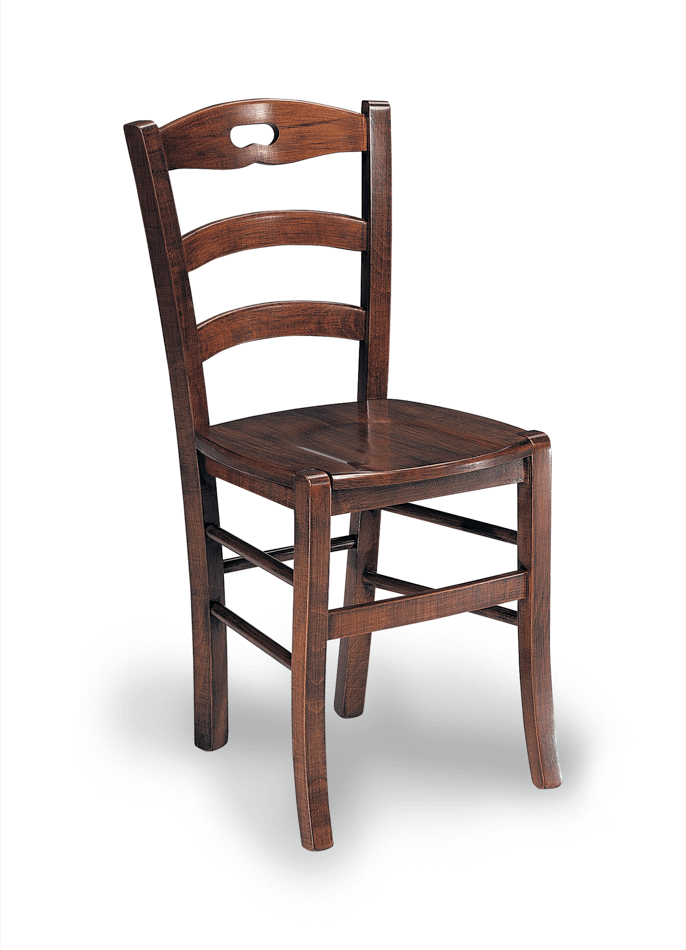 Chaise Loris en bois de noyer massif 39x36x87h cm