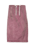Gonna midi per donna THE M Olimpia rosa con vita con coulisse elasticizzata OLIMPIA GAROFANO THE M