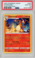 PSA 10 GEM MINT - Charizard 025/185 - Amazing Rare - Vivid Voltage 2020