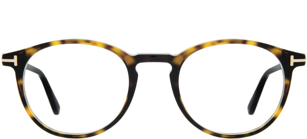 Tom Ford FT 5294 men Havana Round Eyeglasses