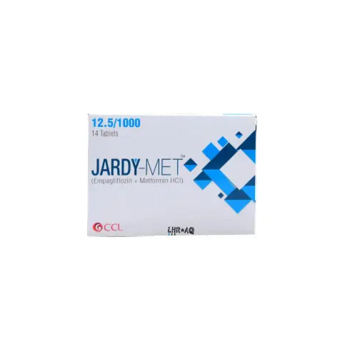 Jardy-Met 12.5/1000mg Tablets – Valsartan & Metformin for Diabetes & Hypertension – Available in Pakistan
