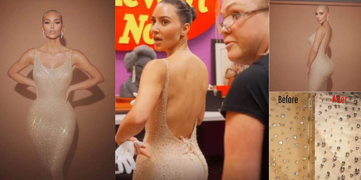 Kim Kardashian's Damage To Marilyn Monroe's Dress Allegedly Seen In Before And After Photos
