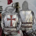 Knights Templar Commandery Hoodie - Knight Armor Templar 3D Printed - Bricks Masons