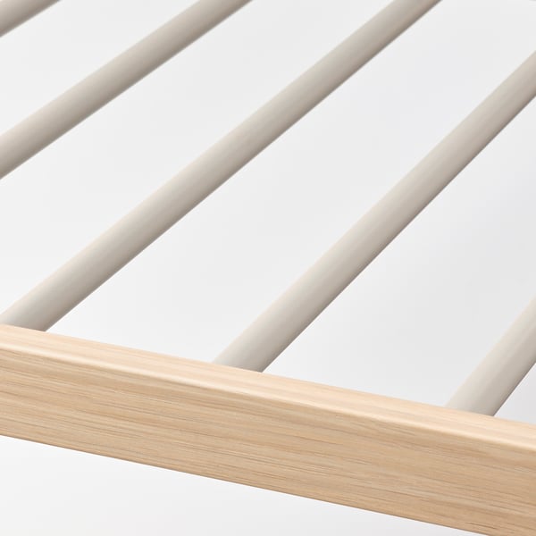 KOMPLEMENT pull-out trouser hanger, white stained oak effect, 50x35 cm