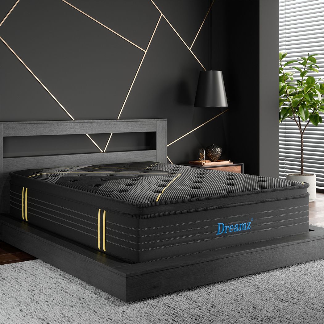 Luxore by Dreamz Bamboo Charcoal Infused Deluxe Mattress | 9 Zone Pocket Spring Support Ultimate Eco Friendly Mattress