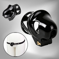 Black Glans Chastity Lock Male Cock Cage BDSM Penis Restraint Devices