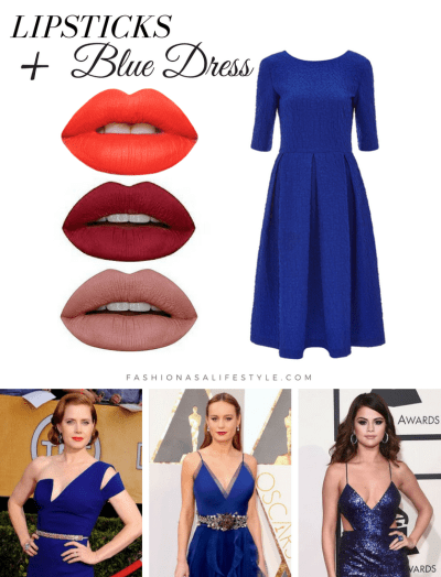 How to pick a lipstick with the color of your dress