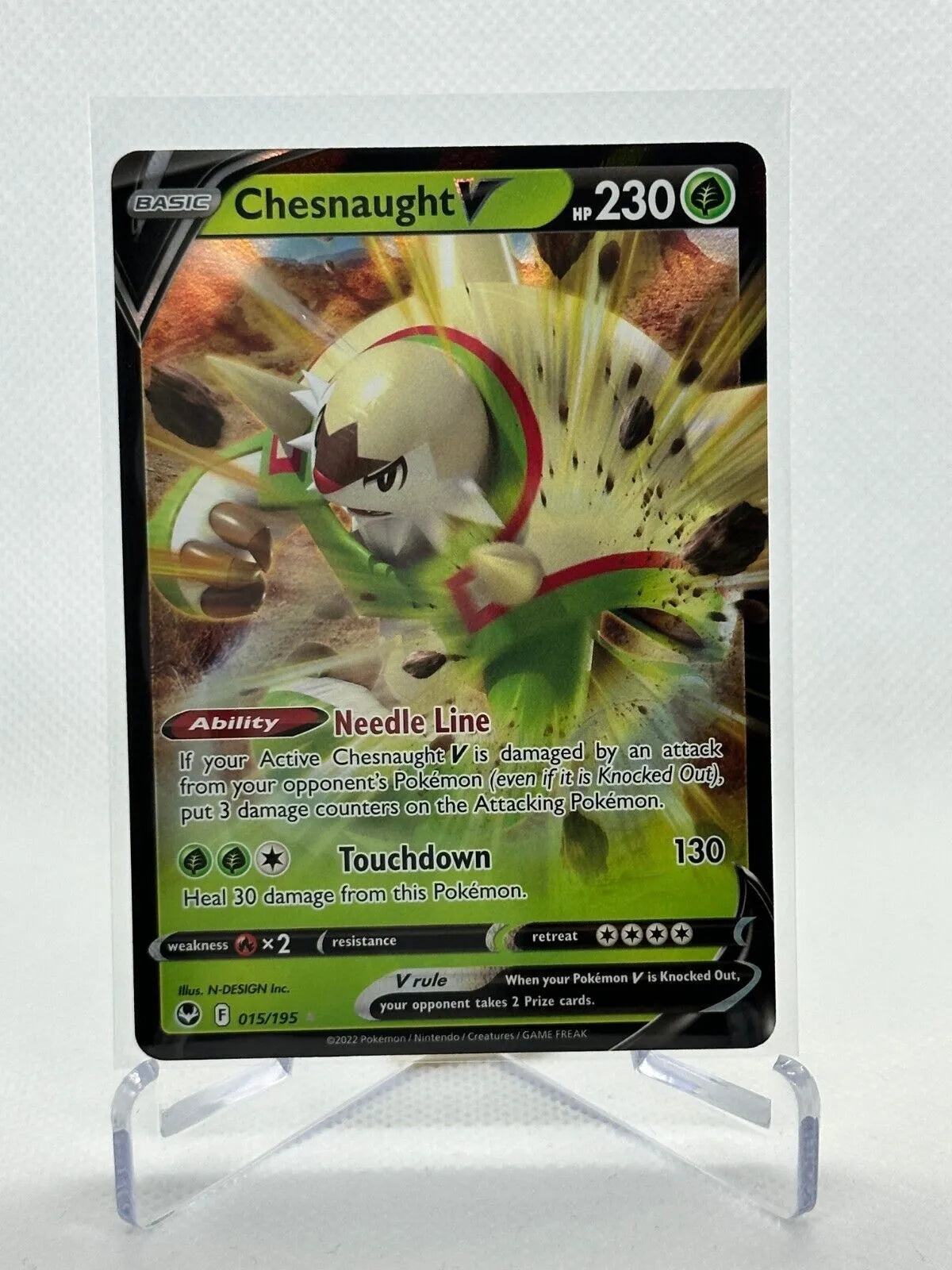 Chesnaught V 015/195 NM Ultra Rare Silver Tempest Pokemon Card Free Ship · Whatnot: Shop, Sell, Connect