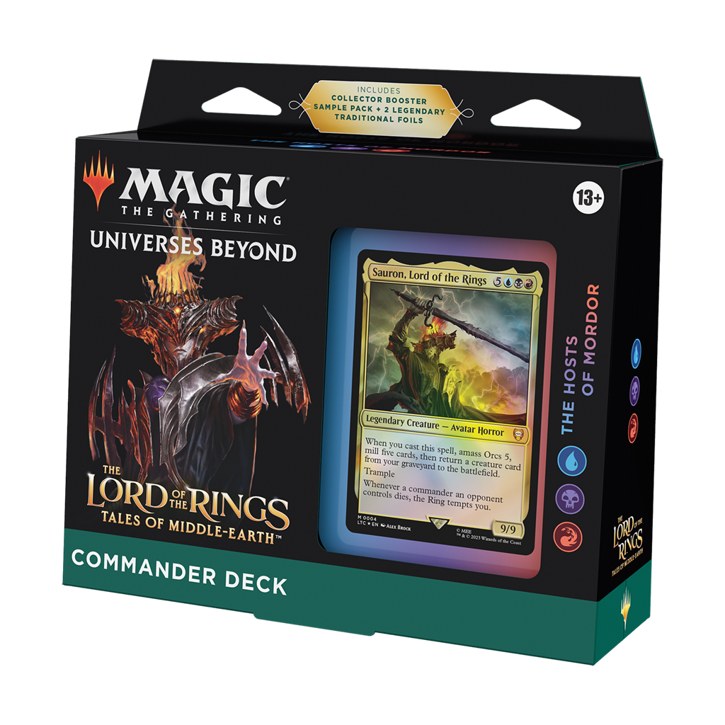 The Lord of the Rings Tales of Middle-earth Commander Deck The Hosts of Mordor for Magic: The Gathering
 png