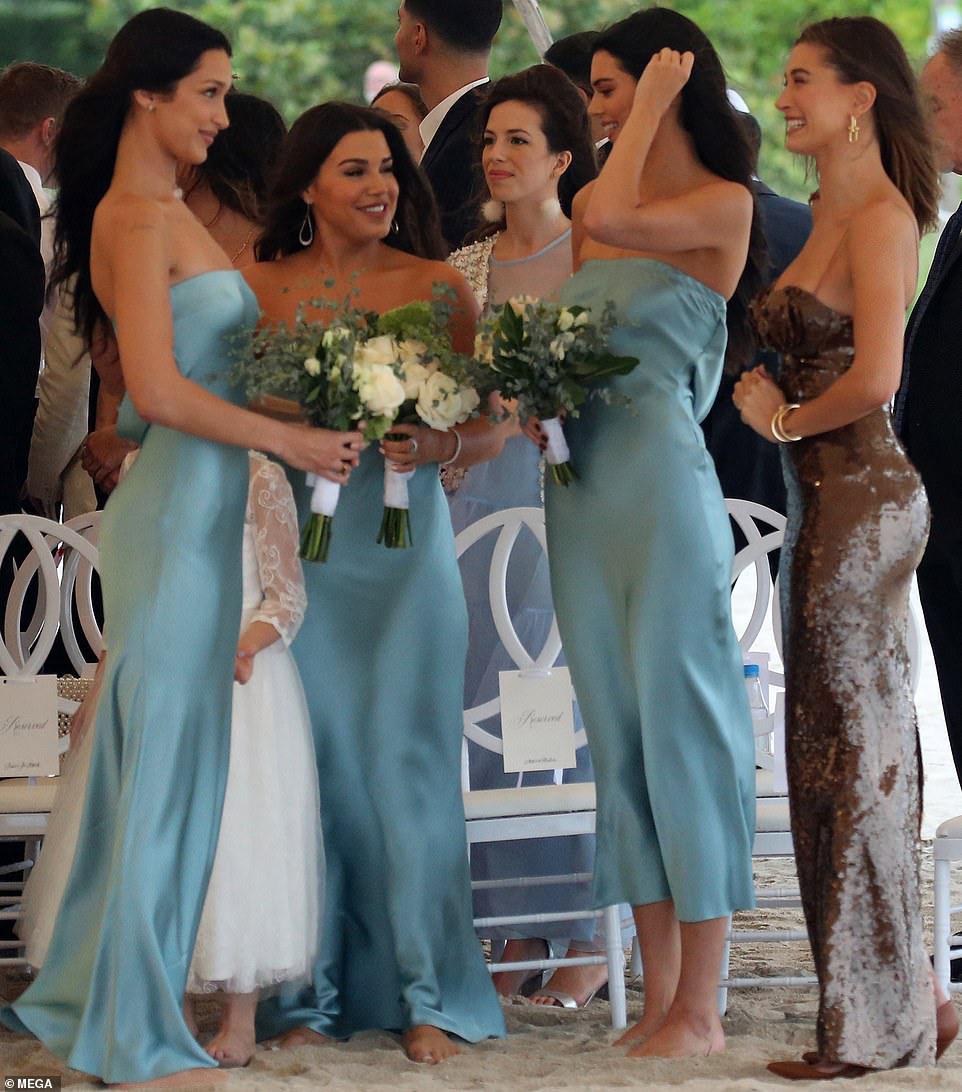 Lots of rumours on Kendall and the Hadids. but back in Nov both Kendall and Bella were bridesmaids to their bestie Lauren and seemed fine. They were also at Kris palm spring
