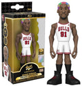 Bulls Funko Pop Vinyl Premium Gold Series Legends - NBA Basketball - Dennis Rodman 5" Chase Variant