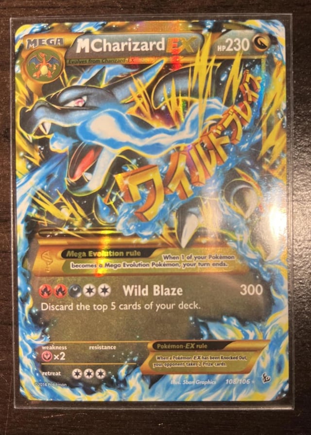Mega Charizard EX Flashfire Holo Card 108/106 Secret Rare