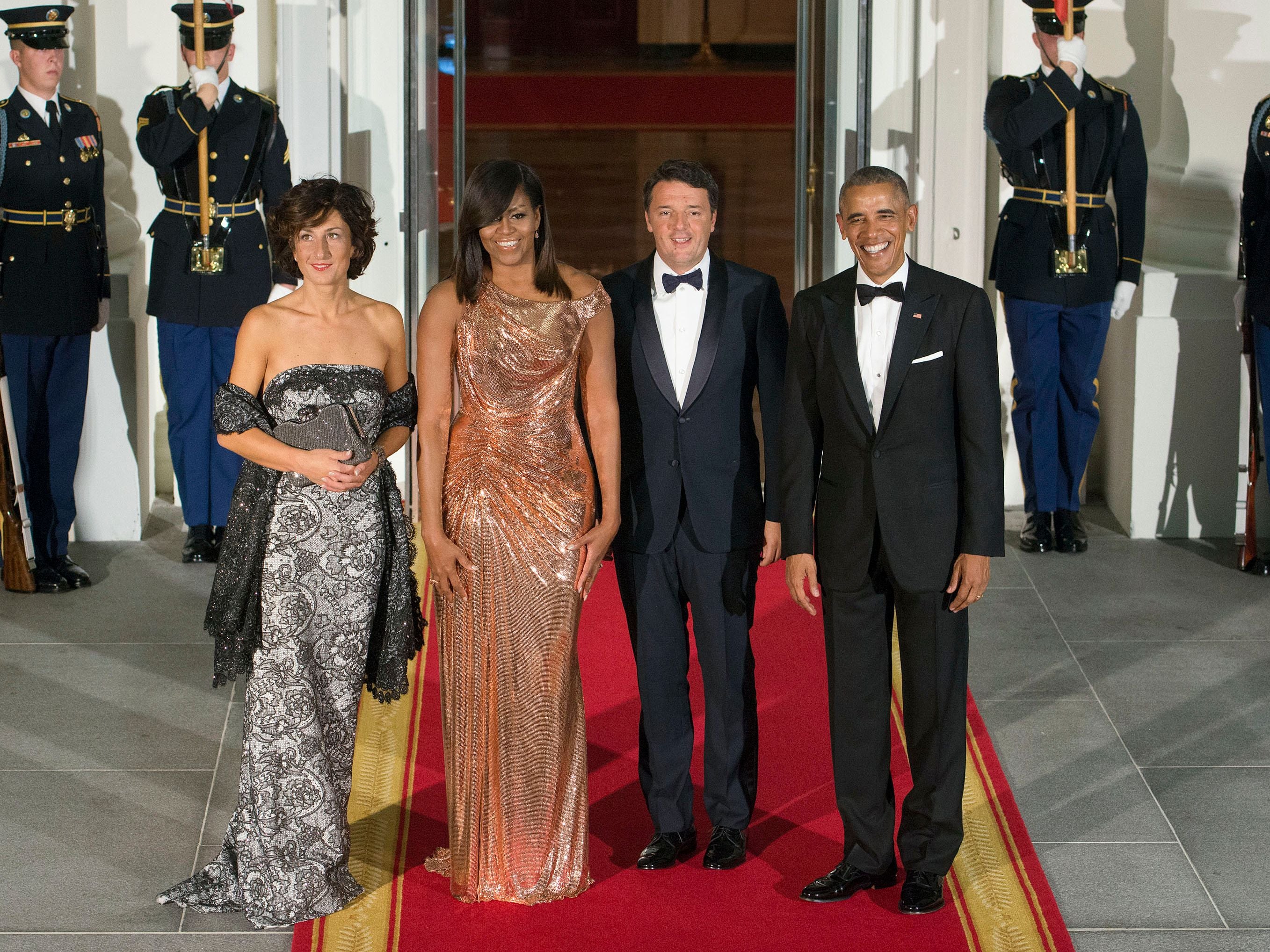 All of Michelle Obama's Best White House State Dinner Gowns