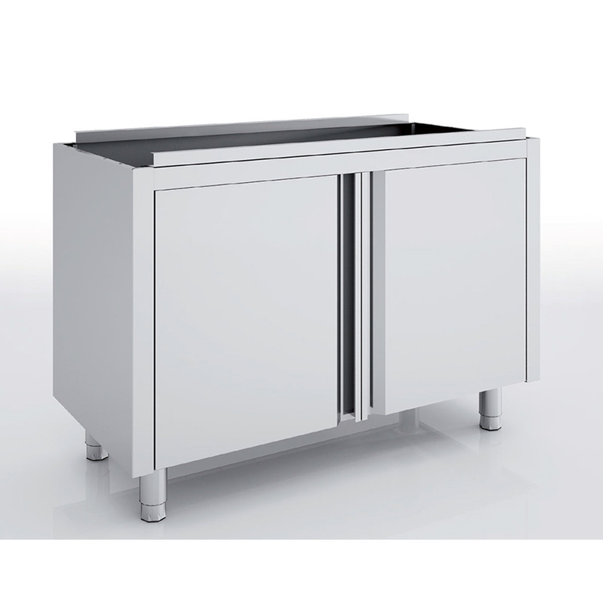 Meuble neutre en inox - Portes battantes - MNB60-60 - CODIGEL