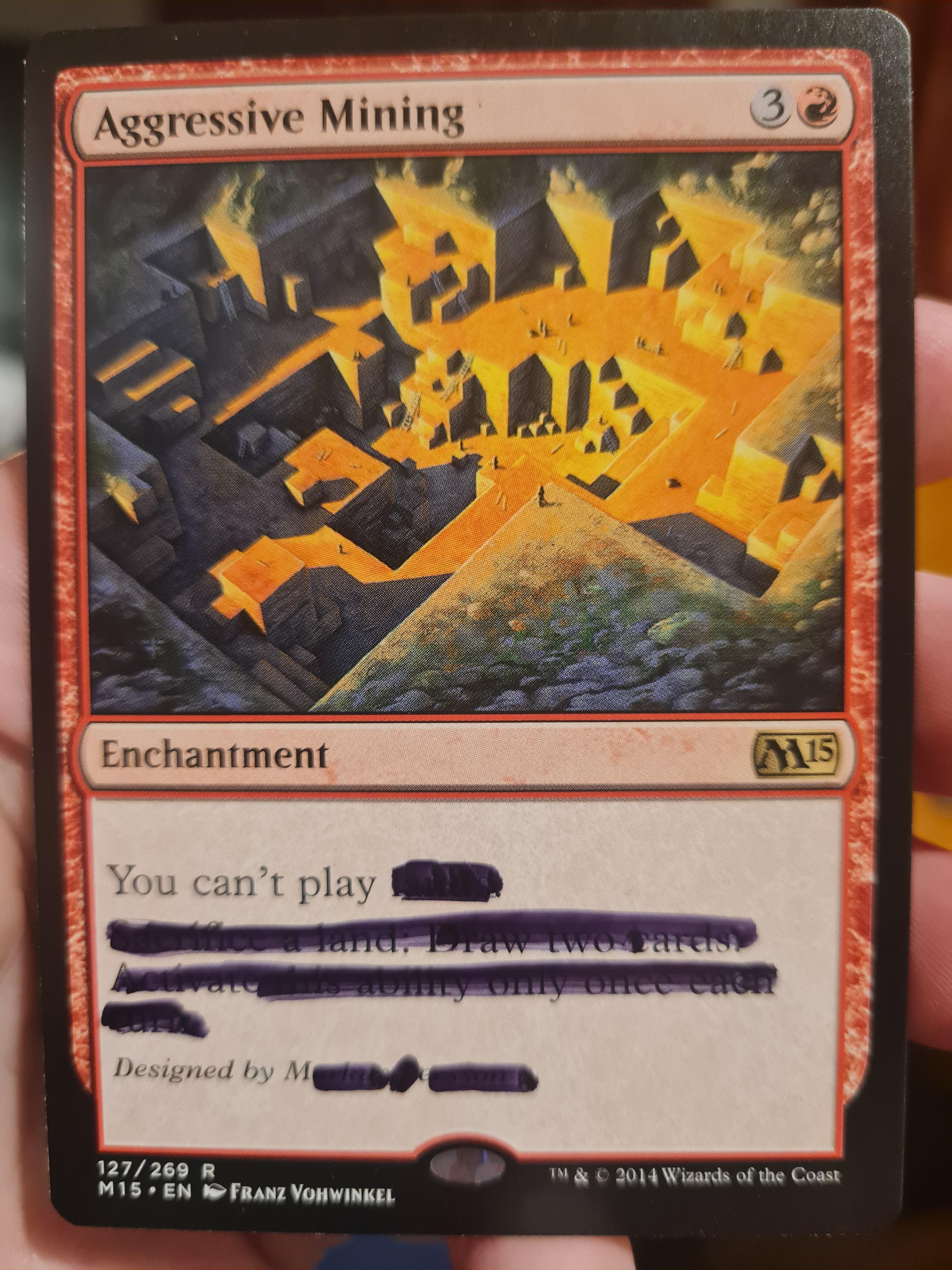 mtg sharpie cards funny My (silly) sharpie edits : r/mtg