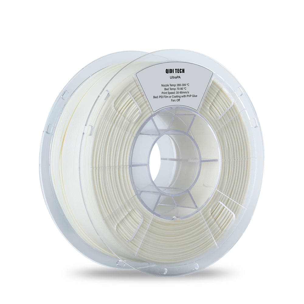 QIDI TECH UltraPA 3D printer filament spool, off-white nylon material