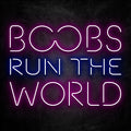 neon boobs run the world rose bleu