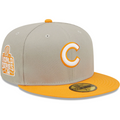 New Era Chicago Cubs Gray/Orange 2016 World Series Cooperstown Collection Undervisor 59FIFTY Fitted Hat