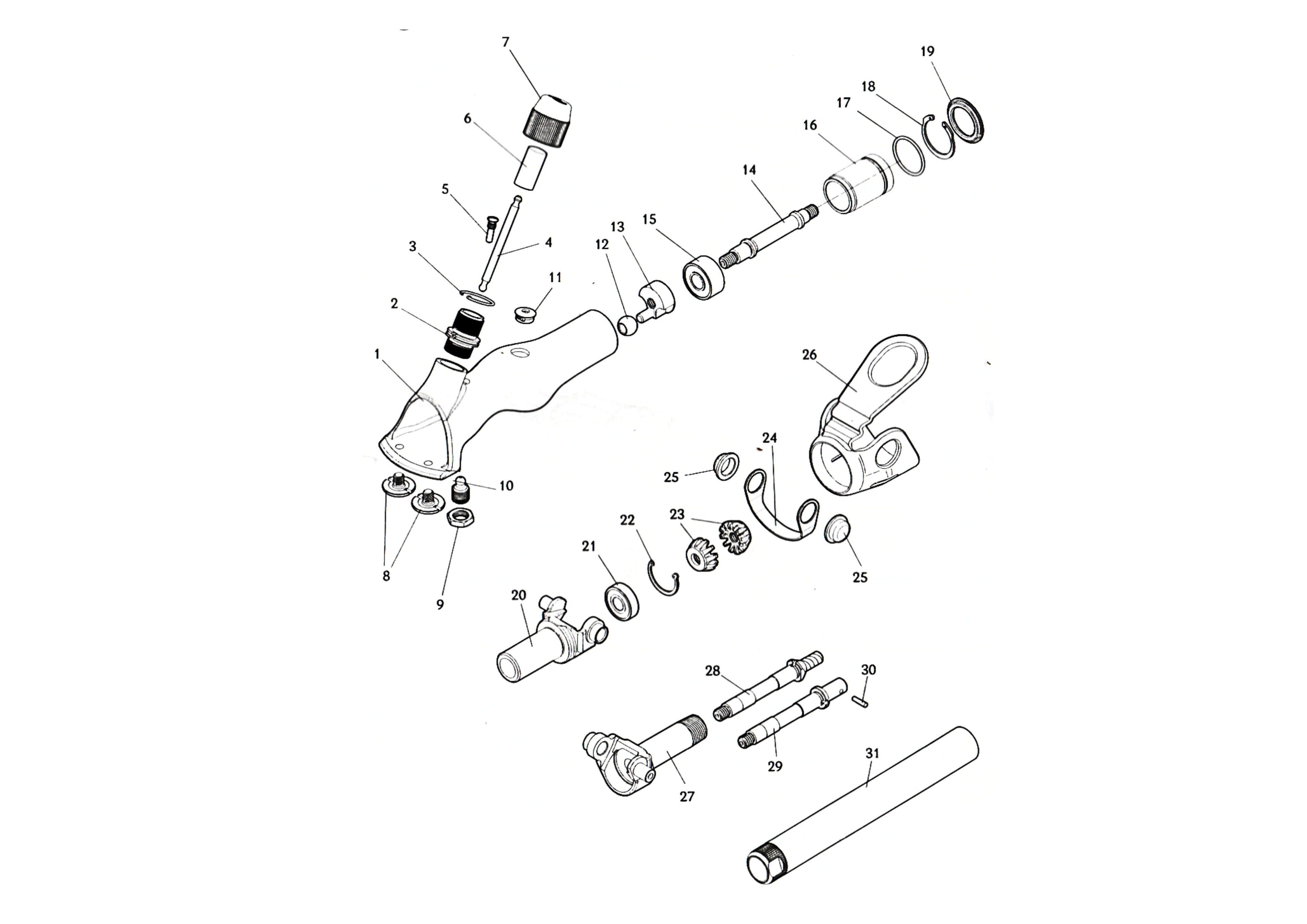 Lister Outback Handpiece - Spare Handpiece Parts