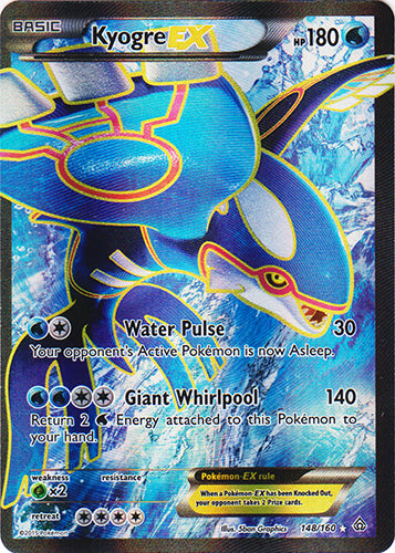 Kyogre-EX - 148/160 - Full Art Ultra Rare - Pokemon Singles » XY Series »  POK: Primal Clash