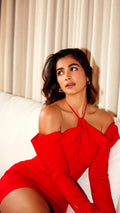 Is this Red Bodycon Dress Pooja Hegde's most Daring & Hot Look Yet?