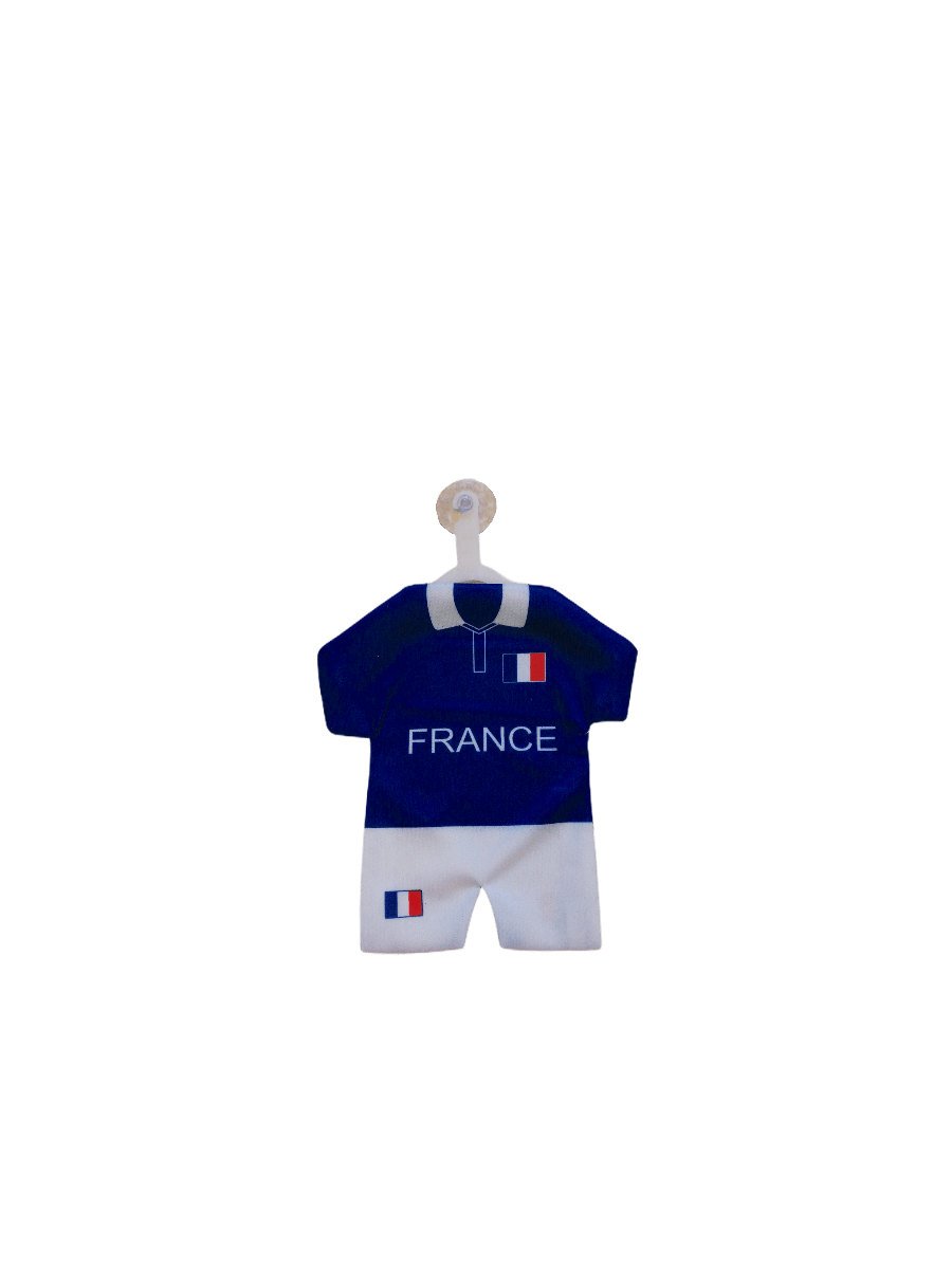 LOT DE 12 - mini maillot France ventouse       1,00€/unité | Grossiste-pro