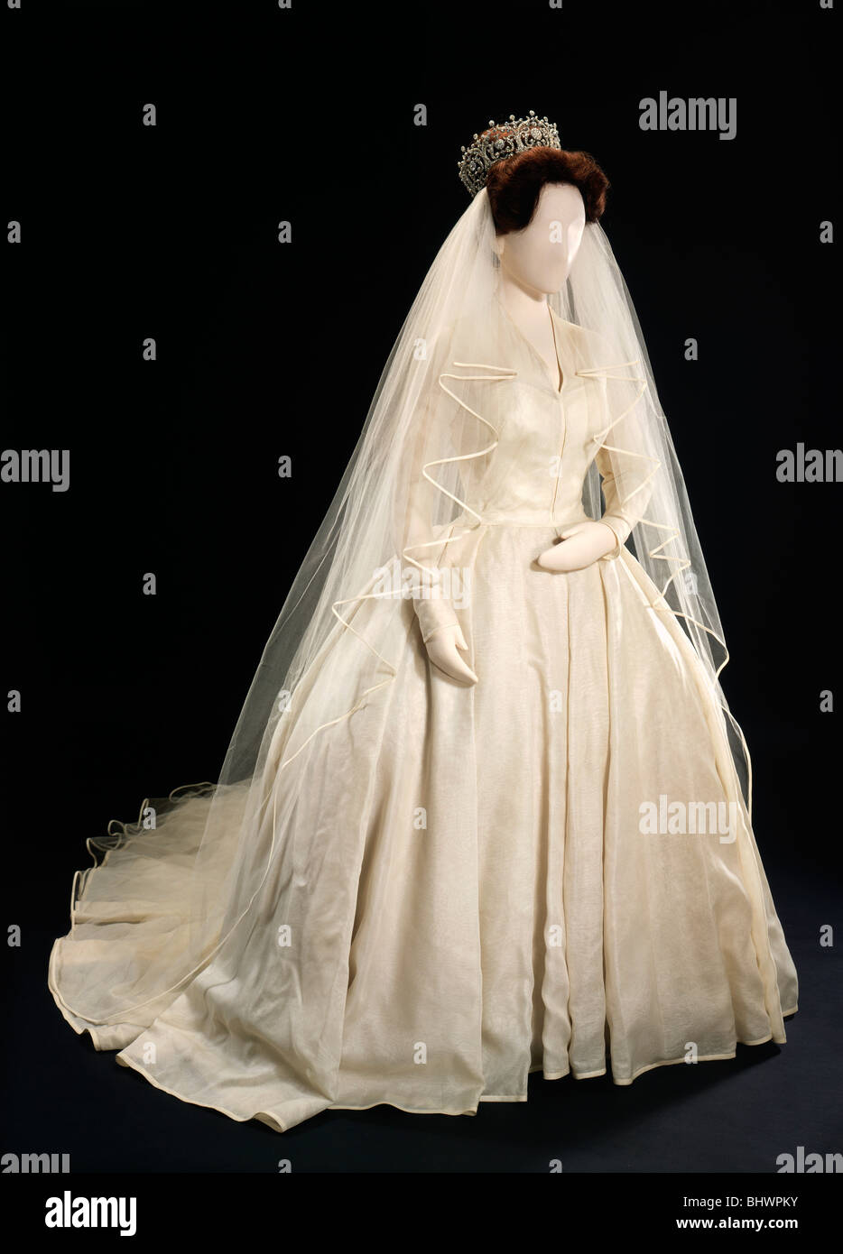 Princess Margaret's Wedding Dress, 1981. Artist: Unknown Stock Photo