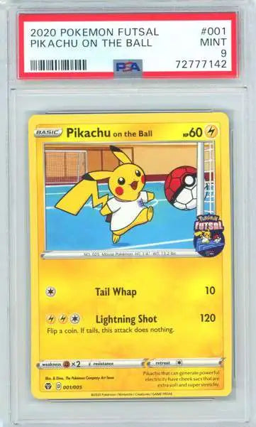Pokemon Trading Card Game Futsal Promo Pikachu On The Ball #1 [PSA 9]