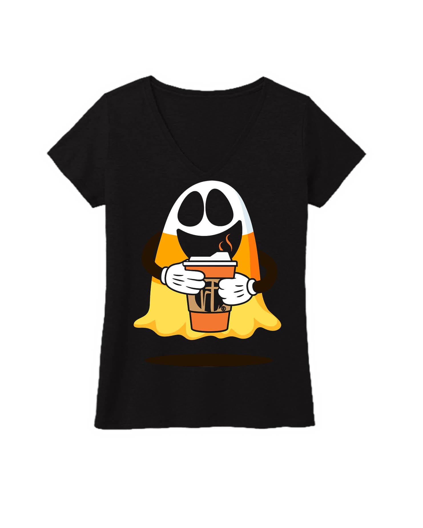 Candy Corn Ghost loves Coffee
