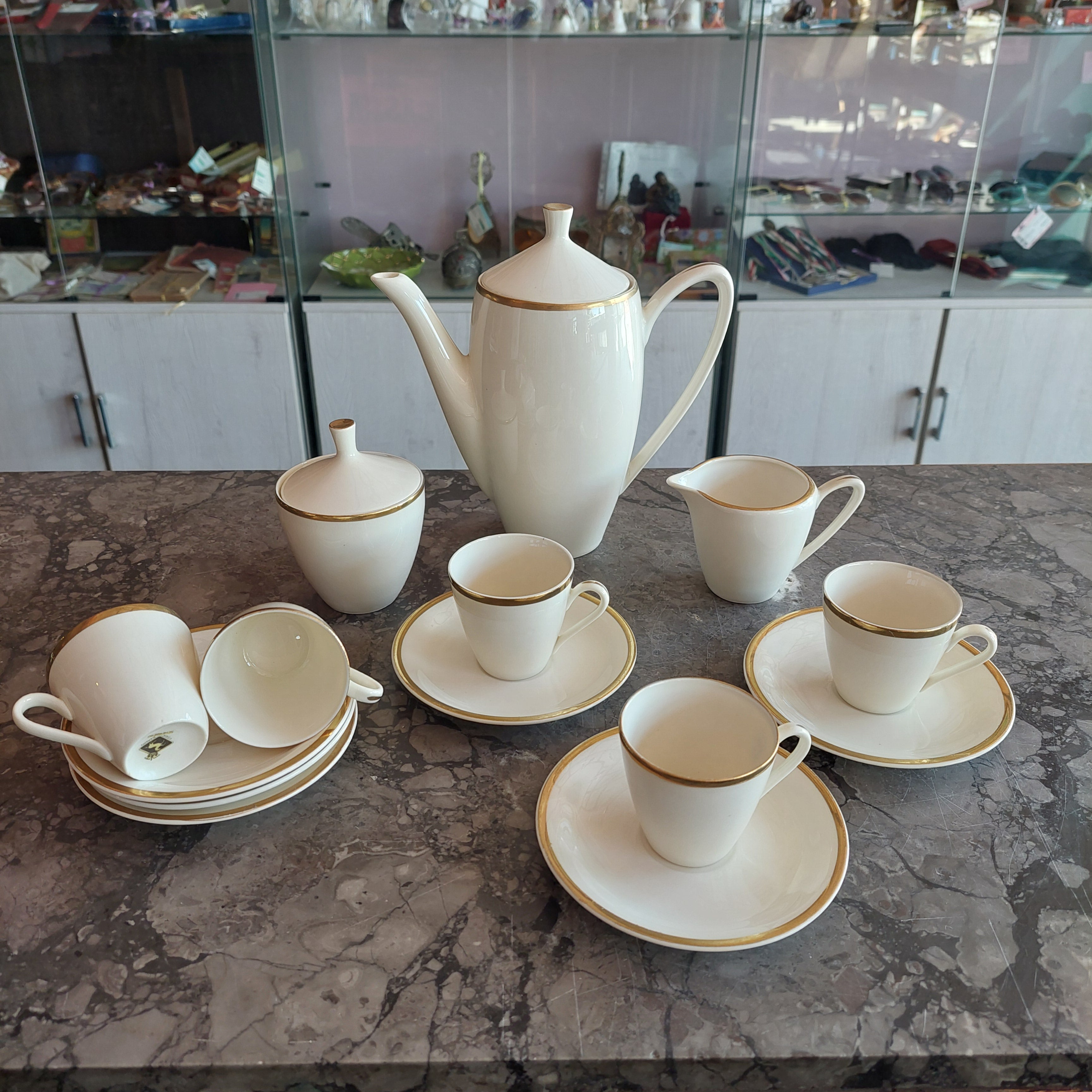 Servizio Caffè Porcellana Scherberg Form Diamante 5 + 3pz