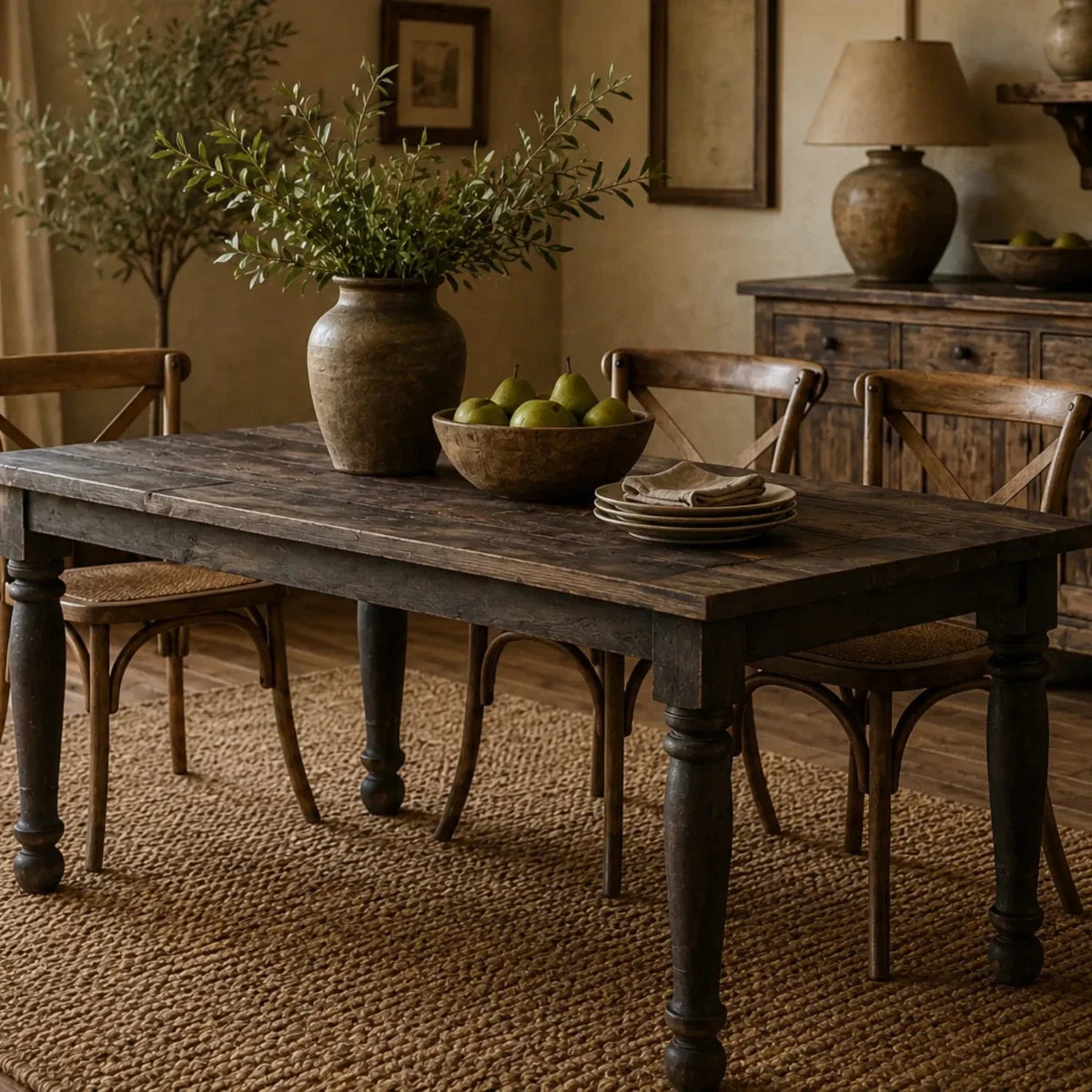 Rustic Wooden Dining Table