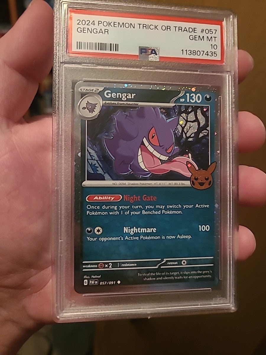 Gengar - 2024 Pokémon Trick or Trade - PSA 10 - With Swirl