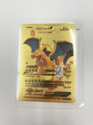 Pokémon Charizard V Gold Metal Foil Special Power Card GAMEPCK 2021-2022 1 GR SL