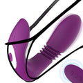 Secret Rhythm - Wearable Thrusting Vibrator with Remote Control & 15 Modes - Peach Secrets