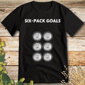 Six-Pack Goals T-Shirt in Black - Funny beer shirt for craft beer lovers