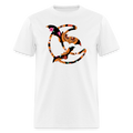 8046 1/4S Sugar Skull Pumpkins Moon Bats PREMIUM TSHIRT - white