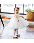 Super Cute White Girls Wedding Dress Toddler Pageant Gown For Formal