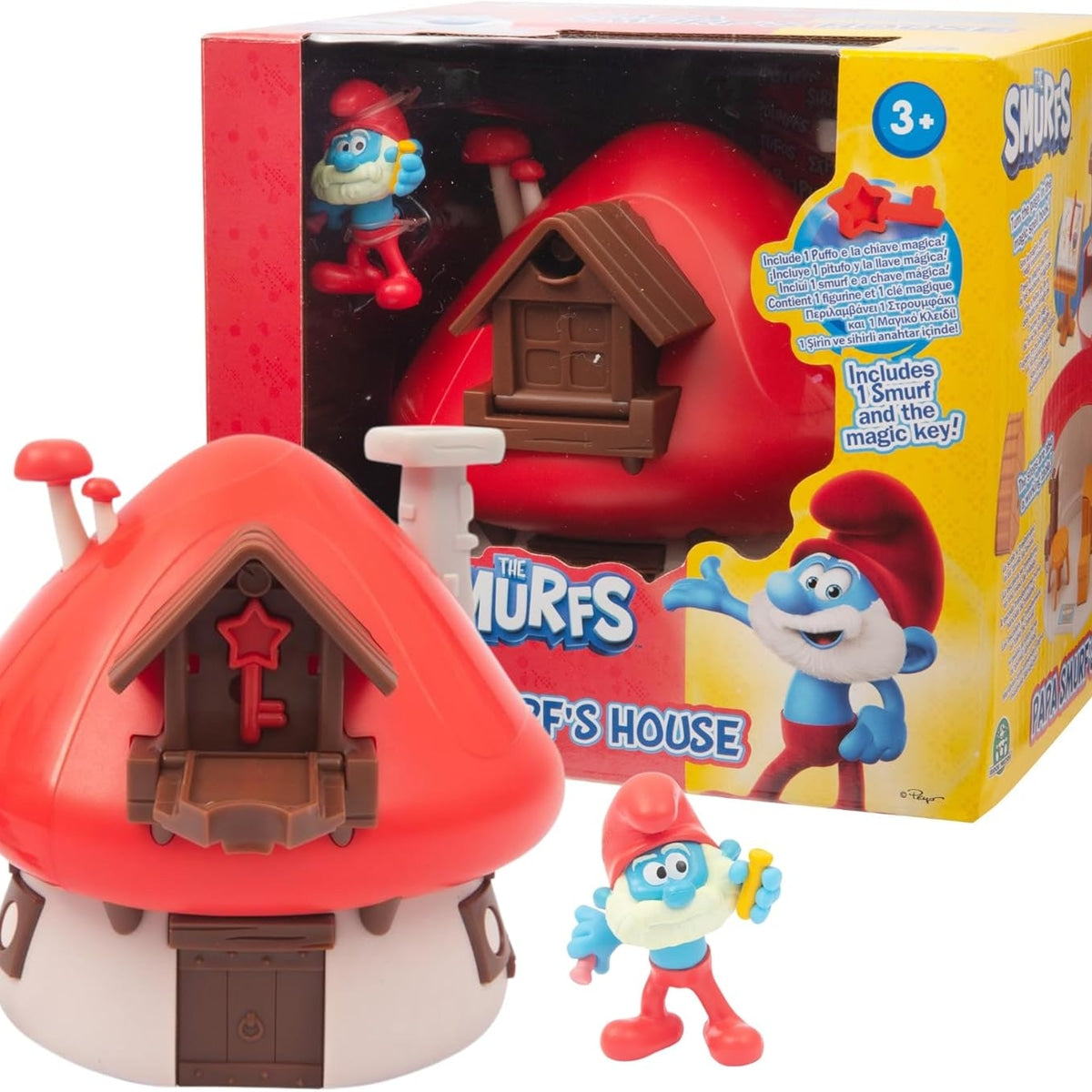 The Smurfs - Papa Smurf's House Magic Key Playset