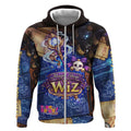 Wiz Magic Shop Zip Hoodie Alchemical Fantasy Blueprint Style