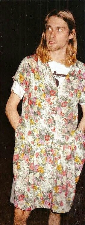 Some of the times Kurt Cobain wore a dress or a skirt – @artistjojo1228 on Tumblr