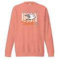 Justified In Christ Led by the Holy Spirit Rose Crewneck Sweatshirt | Galatians 5:18 Christian Apparel