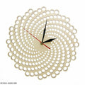 Wooden Clock Infinite Spirals My Wall Clock