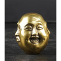 Buddha Kopf 4 Gesichter Grunde Emotionen Gesichtsausdruck handgefertigt Messing xs